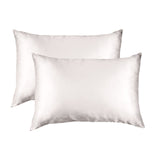 MULBERRY SILK PILLOW CASE TWIN PACK - SIZE: 51X76CM - SILVER - Low Angle