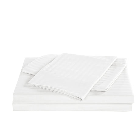 KENSINGTON 1200TC COTTON SHEET SET IN STRIPE-DOUBLE - WHITE-1951134849624576005
