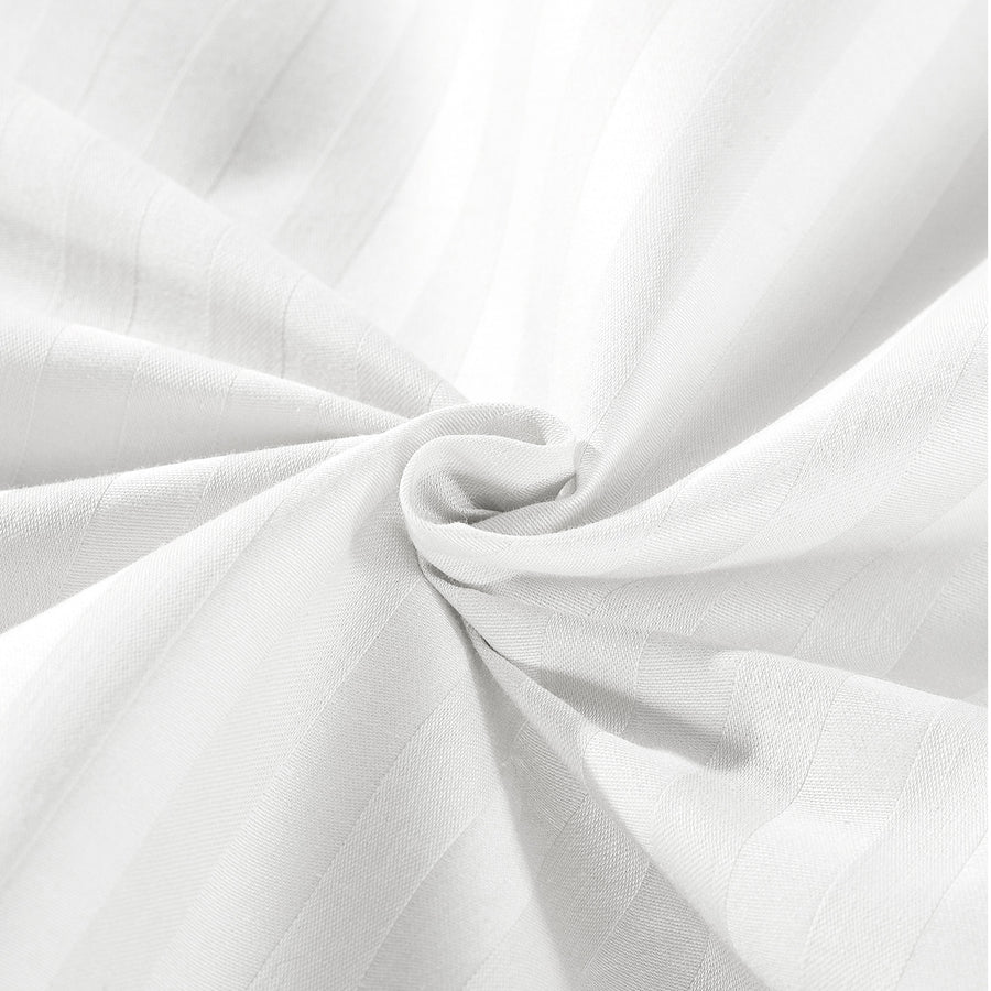 KENSINGTON 1200TC COTTON SHEET SET IN STRIPE-DOUBLE - WHITE-1951134849624576007