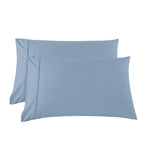 KENSINGTON 1200TC COTTON SHEET SET IN STRIPE-DOUBLE - CHAMBRAY(BLUE)-1951134850039812101