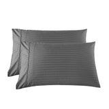 KENSINGTON 1200TC COTTON SHEET SET IN STRIPE-QUEEN - CHARCOAL-1951134850815758341