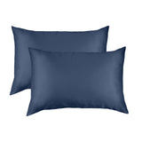 MULBERRY SILK PILLOW CASE TWIN PACK - SIZE: 51X76CM - NAVY - Low Angle