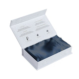MULBERRY SILK PILLOW CASE TWIN PACK - SIZE: 51X76CM - NAVY - 45-Degree Angle