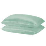 MULBERRY SILK PILLOW CASE TWIN PACK - SIZE: 51X76CM - MINT - Low Angle