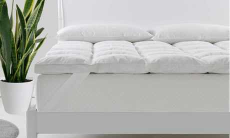 Royal Comfort Duck Feather and Down Mattress Toppers / 1800GSM - King Single-1951134811301220352