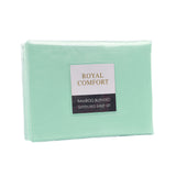 Royal Comfort Bamboo Blended Sheet Set Green Mist - Queen - Front View