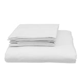 Royal Comfort Blended Bamboo Quilt Cover Sets -White-Double - Front View