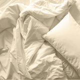 Royal Comfort Blended Bamboo Quilt Cover Sets -Dark Ivory-Double - Side View