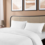 Royal Comfort Blended Bamboo Quilt Cover Sets -White-Queen-1951134819299758081