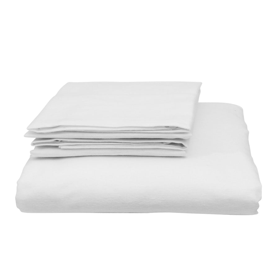 Royal Comfort Blended Bamboo Quilt Cover Sets -White-Queen-1951134819299758082