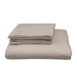 Royal Comfort Blended Bamboo Quilt Cover Sets -Warm Grey-Queen - Front View