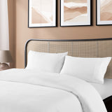 Royal Comfort Blended Bamboo Quilt Cover Sets -White-King