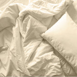 Royal Comfort Blended Bamboo Quilt Cover Set - King - Dark Ivory-1951134820411248643