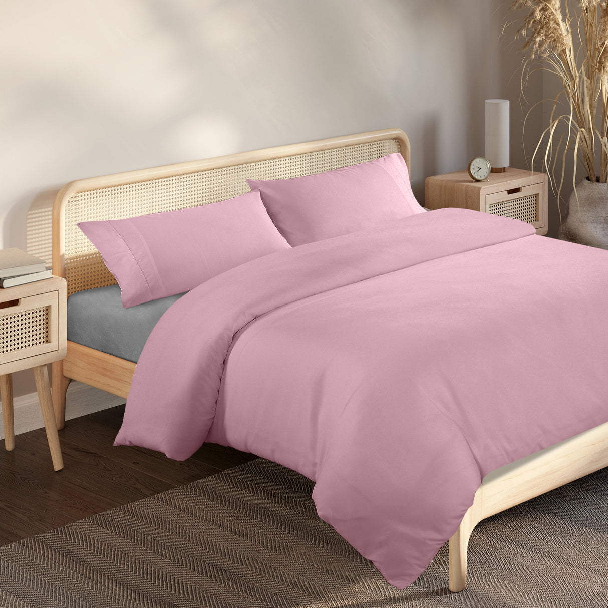 Royal Comfort Blended Bamboo Quilt Cover Sets -Blush-King-1951134820788736000