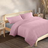 Royal Comfort Blended Bamboo Quilt Cover Sets -Blush-King - Close-Up Angle