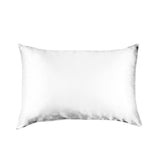 Pure Silk Pillow Case by Royal Comfort-White - Low Angle