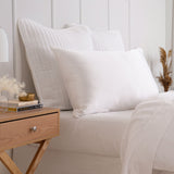 Pure Silk Pillow Case by Royal Comfort-White - Front View