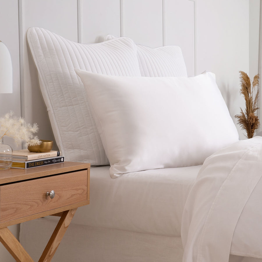 Pure Silk Pillow Case by Royal Comfort-White-1951134813608087554