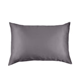 Pure Silk Pillow Case by Royal Comfort-Charcoal - Low Angle