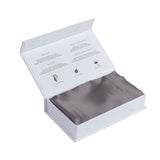 Pure Silk Pillow Case by Royal Comfort-Charcoal - 45-Degree Angle