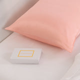 Pure Silk Pillow Case by Royal Comfort-Blush - Front View