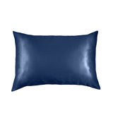 Pure Silk Pillow Case by Royal Comfort-Navy - Low Angle