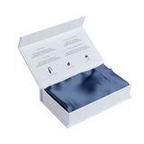Pure Silk Pillow Case by Royal Comfort-Navy - 45-Degree Angle