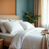 Royal Comfort 1000TC Cotton Blend Quilt Cover Sets Queen - White
