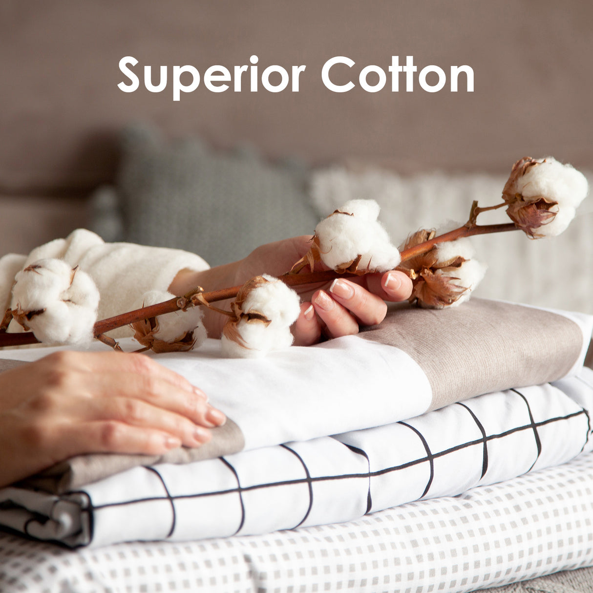 Royal Comfort 1000TC Cotton Blend Quilt Cover Sets Queen - Silver-1951134821522739205