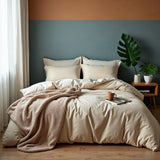 Royal Comfort 1000TC Cotton Blend Quilt Cover Sets Queen - Pebble-1951134821707288576