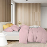 Royal Comfort 1000TC Cotton Blend Quilt Cover Sets King Blush - Front View