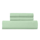 Royal Comfort 1000TC Cotton Blend Quilt Cover Set - King Green Mist - Side View