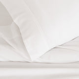Royal Comfort - Balmain 1000TC Bamboo cotton Sheet Sets (Queen) - White - Top-Down View