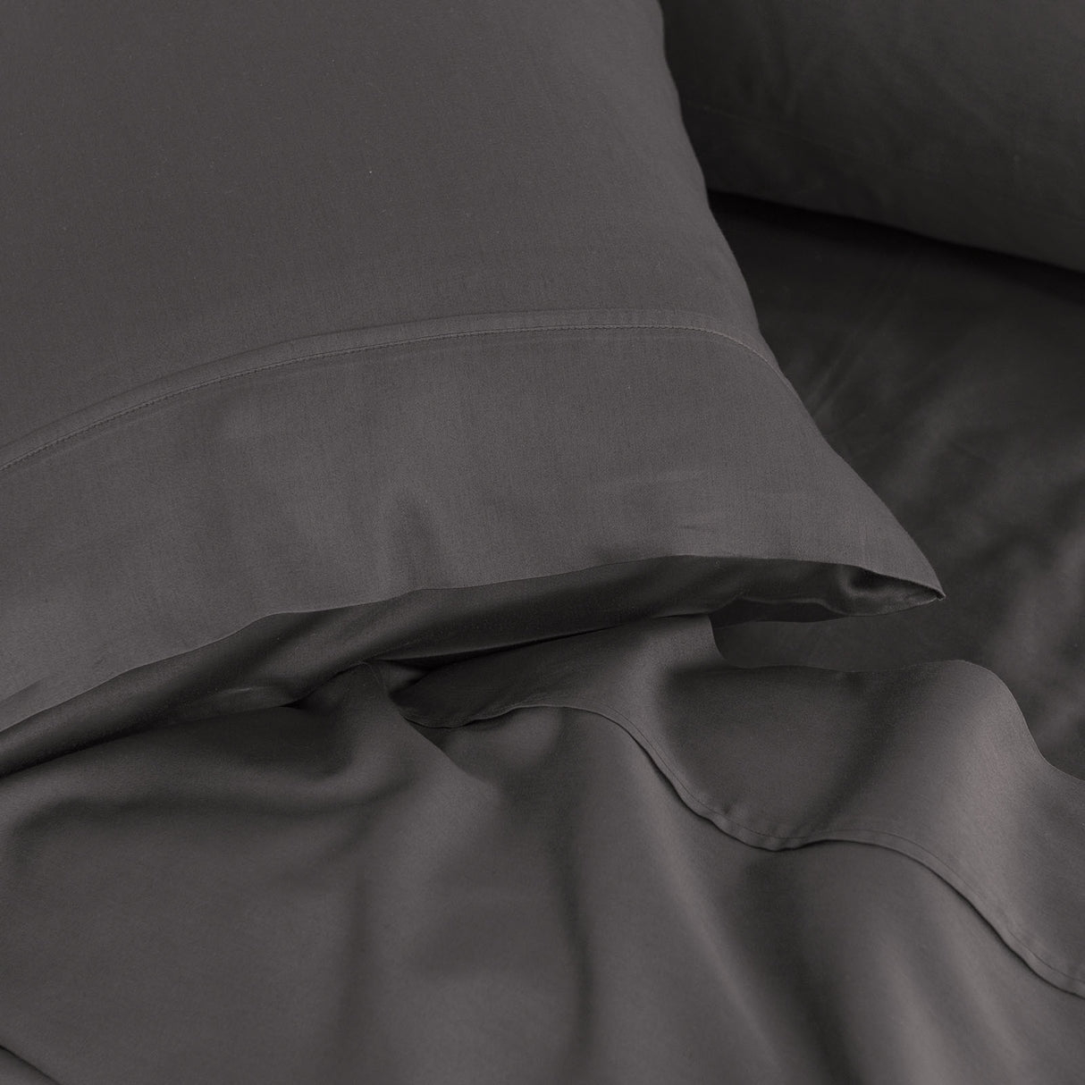 Royal Comfort - Balmain 1000TC Bamboo cotton Sheet Sets (Queen) - Pewter-1951134852841607172