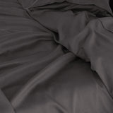 Royal Comfort - Balmain 1000TC Bamboo cotton Sheet Sets (Queen) - Pewter - 45-Degree Angle