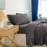 Royal Comfort - Balmain 1000TC Bamboo cotton Sheet Sets (King) - Pewter - Front View