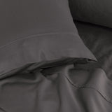 Royal Comfort - Balmain 1000TC Bamboo cotton Sheet Sets (King) - Pewter - Top-Down View