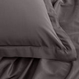 Royal Comfort - Balmain 1000TC Bamboo cotton Quilt Cover Sets (Queen) - Pewter - Top-Down View