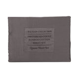 Royal Comfort - Balmain 1000TC Bamboo cotton Quilt Cover Sets (Queen) - Pewter-1951134823263375367