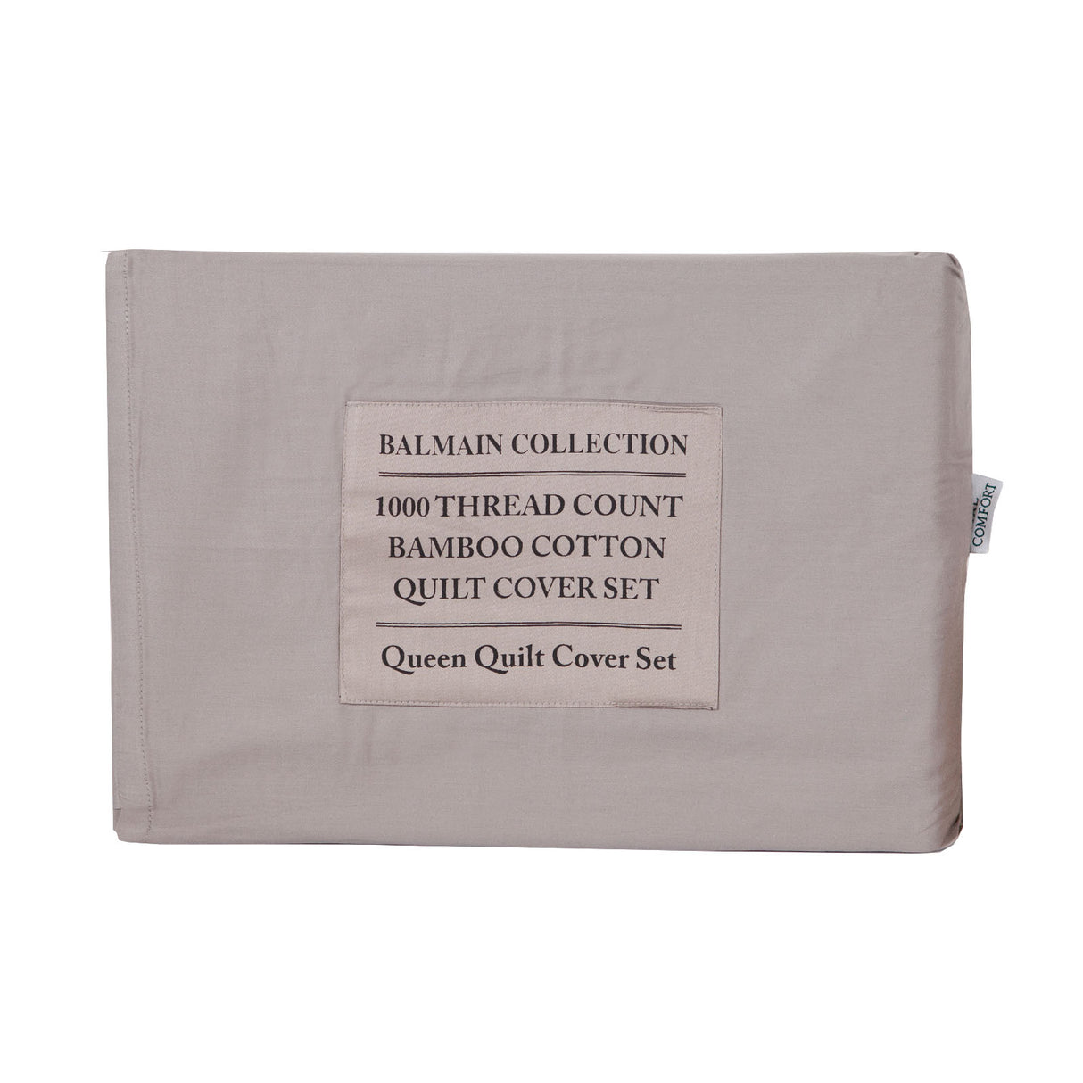 Royal Comfort - Balmain 1000TC Bamboo cotton Quilt Cover Sets (Queen) - Dove-1951134823460507655
