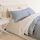 Royal Comfort - Balmain 1000TC Bamboo cotton Quilt Cover Sets (Queen) - Blue Fog-1951134823645057025