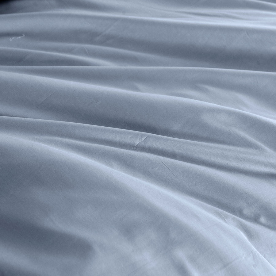 Royal Comfort - Balmain 1000TC Bamboo cotton Quilt Cover Sets (Queen) - Blue Fog-1951134823645057027