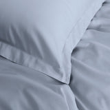 Royal Comfort - Balmain 1000TC Bamboo cotton Quilt Cover Sets (Queen) - Blue Fog - Top-Down View