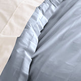 Royal Comfort - Balmain 1000TC Bamboo cotton Quilt Cover Sets (Queen) - Blue Fog - 45-Degree Angle