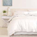 Royal Comfort - Balmain 1000TC Bamboo cotton Quilt Cover Sets (King) - White-1951134824026738688