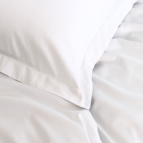 Royal Comfort - Balmain 1000TC Bamboo cotton Quilt Cover Sets (King) - White-1951134824026738692