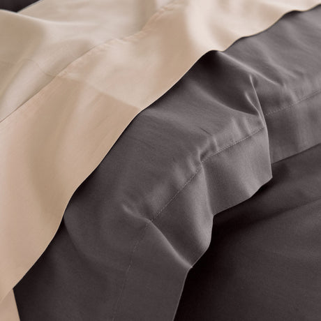 Royal Comfort - Balmain 1000TC Bamboo cotton Quilt Cover Sets (King) - Pewter-1951134824207093765
