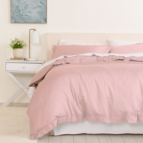 Royal Comfort - Balmain 1000TC Bamboo cotton Quilt Cover Sets (King) - Blush-1951134824811073536
