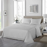 Royal Comfort 1200TC Ultrasoft 4 Piece Sheet Set - Double - Silver - Rear View