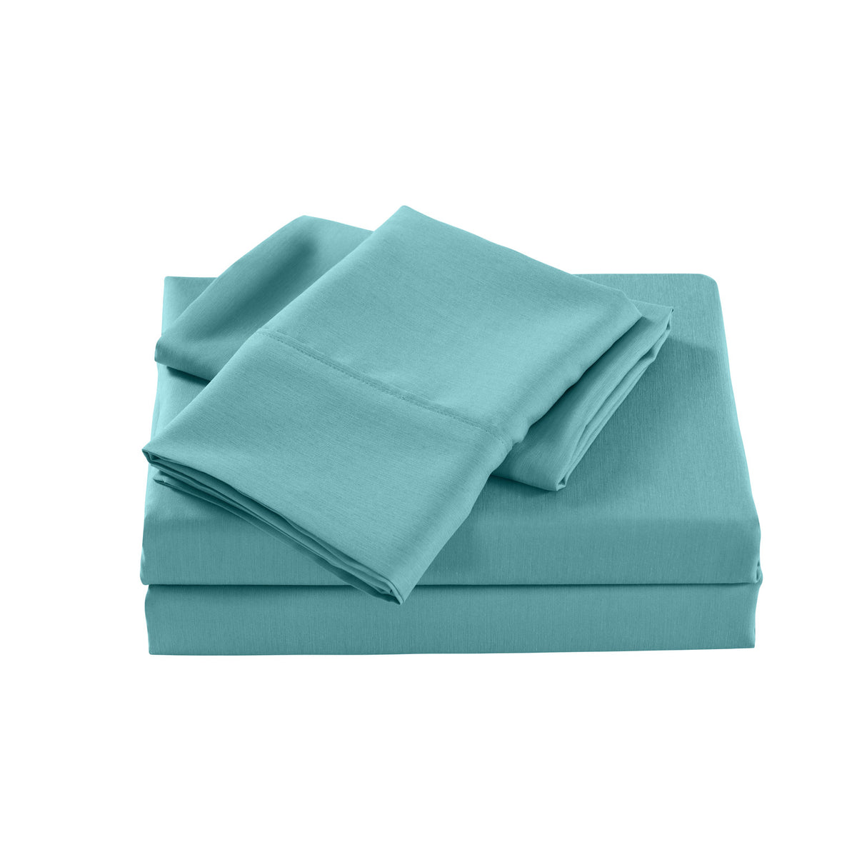 Royal Comfort Bamboo Cooling 2000TC Sheet Set - Single-Aqua-1951134863461584898